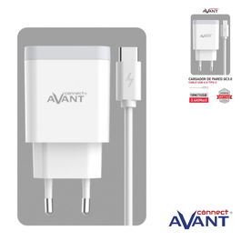 AVANT CONNECT Cargador USB 18W QC3.0 3.4A con Cable Tipo-C para Carga Rápida