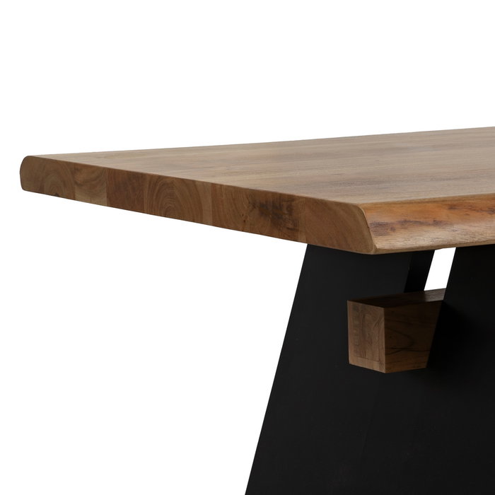 Mesa Comedor Madera-Metal Salón 260 X 100 X 77 cm