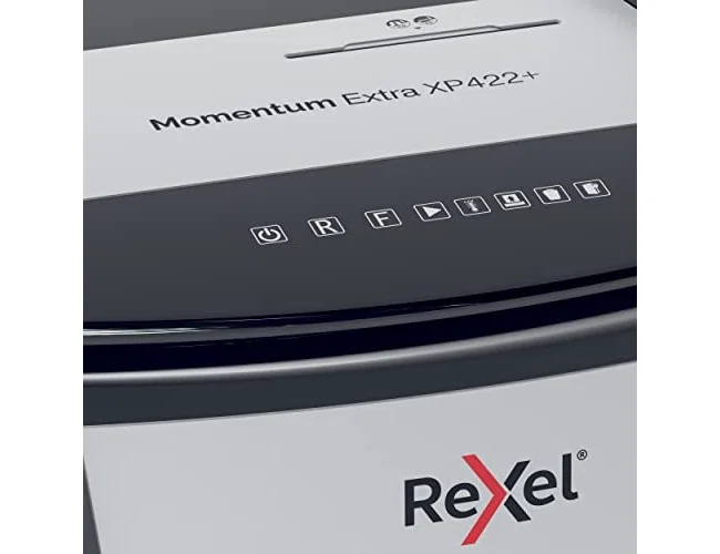 Rexel Momentum Extra XP422+ Destructora de papel Corte en partículas 85L Negro