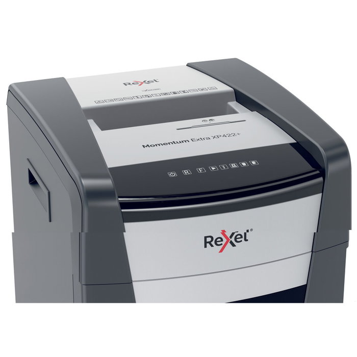 Rexel Momentum Extra XP422+ Destructora de papel Negro/Plata