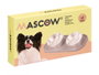 MASCOW Comedero Doble Metálico Diseño Gris