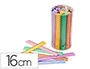 Faibo Regla Plástico 16 cm Bote 100 Unidades Colores Surtidos