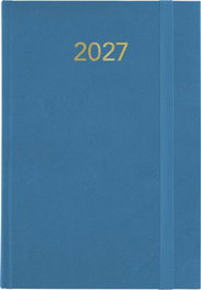 Grafoplas Agenda Anual 2027 Florencia con Tapa Acolchada y Goma A5 Azul