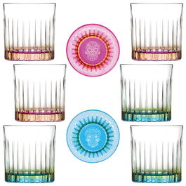 Rcr Cristalleria IT Set 6 Vasos Bajos Mixology Cristalleria IT 360ml Aptos Lavavajillas (2 Unidades)
