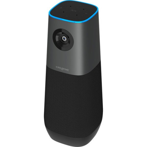 Creative Labs 73VF095000000 Altavoz con Cámara para Conferencias, 4K UHD, Campo de Visión Gran Angular, Negro