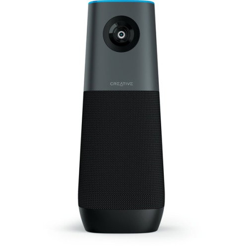 Creative Labs 73VF095000000 Altavoz con Cámara para Conferencias, 4K UHD, Campo de Visión Gran Angular, Negro