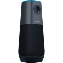 Creative Labs 73VF095000000 Altavoz con Cámara para Conferencias, 4K UHD, Campo de Visión Gran Angular, Negro