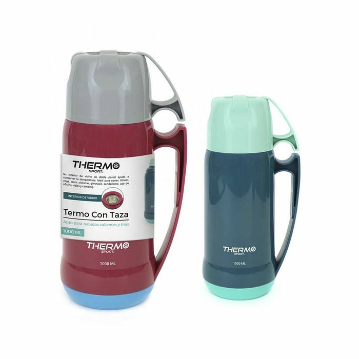 Termo de Viaje ThermoSport 1 L Multicolor 12 Unidades Termo de Viaje ThermoSport 1 L Multicolor 12 Unidades