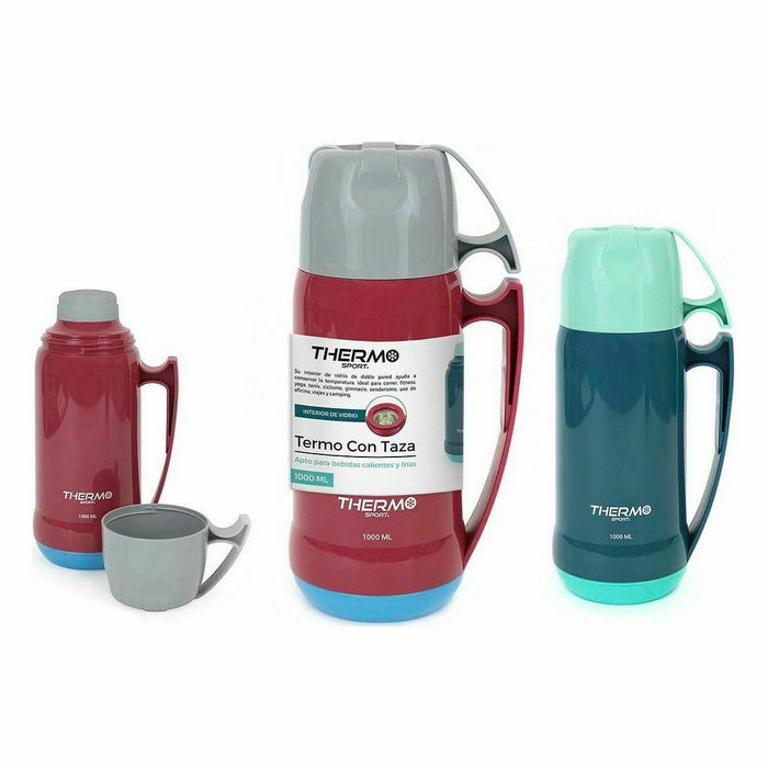 Termo de Viaje ThermoSport 1 L Multicolor 12 Unidades Termo de Viaje ThermoSport 1 L Multicolor 12 Unidades
