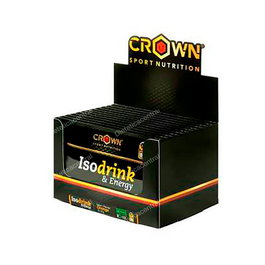 CROWN SPORT NUTRITION Bebida Isotónica Isodrink & Energy Monodosis Sabor Naranja 12x32g