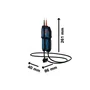 Bosch GVT 1000-15 Comprobador de Tensión Profesional 1000 V con 2 Baterías y Estuche de Transporte