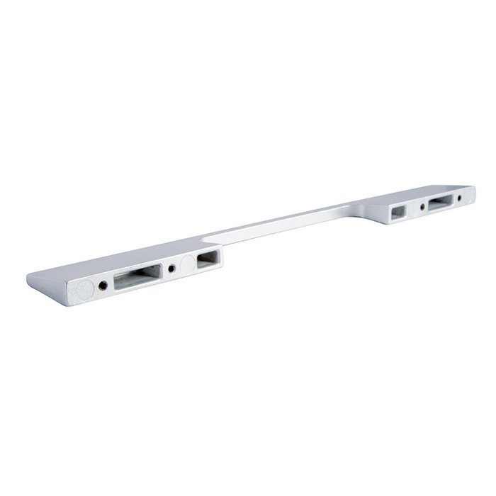 Trentadue Tirador Pilot Zamak 160mm Cromo y Aluminio RAL 9006 para Muebles