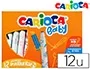 Carioca Rotuladores Baby 2 Años, Caja de 12 Unidades Colores Surtidos, Punta Gruesa de Fibra