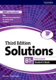 OXFORD UNIVERSITY PRESS Solutions Intermediate Students Third Edition B1-B2
