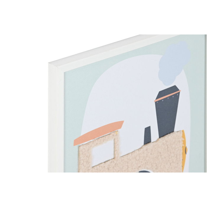 DKD Home Decor Set de 4 Cuadros de Lienzo de Vehículos 30x1,8x40 cm