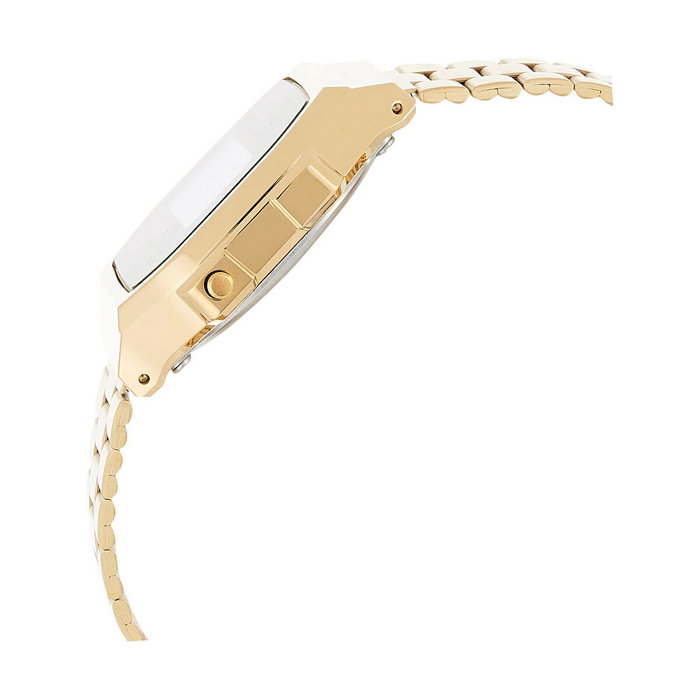 Casio A168WG-9WDF Reloj Digital Vintage Unisex con Banda de Acero Inoxidable, Oro