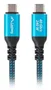 Lanberg CA-CMCM-45CU - Cable USB4 Tipo C Macho-Macho 2 m, Negro/Azul, 240W Carga, 8K@60Hz, 40Gbps