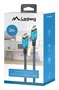 Lanberg CA-CMCM-45CU - Cable USB4 Tipo C Macho-Macho 2 m, Negro/Azul, 240W Carga, 8K@60Hz, 40Gbps