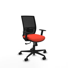 PIQUERAS Y CRESPO Silla de oficina Yunquera Naranja oscuro y Negro