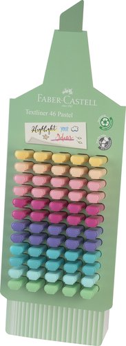 Faber-Castell TEXTLINER 1546 Pastel Expositor 60 Unidades Colores Surtidos Faber-Castell TEXTLINER 1546 Pastel Expositor 60 Unidades Colores Surtidos