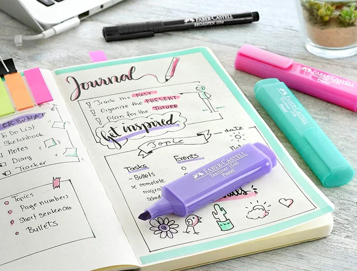 Faber castell Rotulador Textliner 1546 Pastel Expositor 60 unidades Colores Surtidos Fluorescente Trazo 1/5 mm