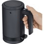 WMF 0413140071 KÜCHENminis Hervidor de Agua Eléctrico 0.8L 1800W, Acero Inoxidable/Negro, Protección Sobrecalentamiento