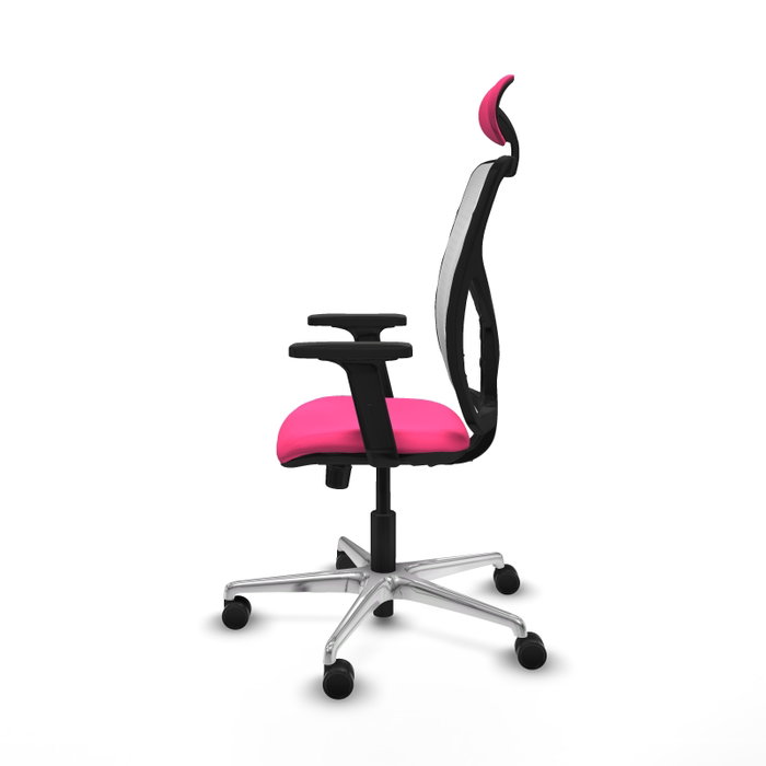 PIQUERAS Y CRESPO Silla de oficina Motilla Rosa y Blanco PIQUERAS Y CRESPO Silla de oficina Motilla Rosa y Blanco
