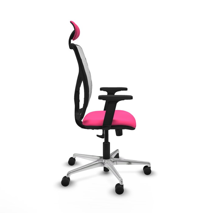 PIQUERAS Y CRESPO Silla de oficina Motilla Rosa y Blanco PIQUERAS Y CRESPO Silla de oficina Motilla Rosa y Blanco
