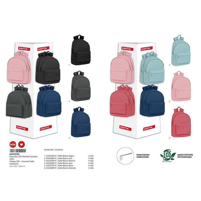 Bolsa Mochila con Cuerdas Safta Negro 42 x 160 x 42 cm