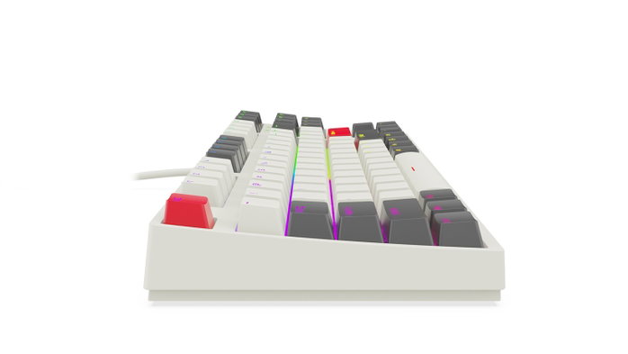 KRUX ATAX PRO RGB Creator Retro Gateron Yellow PRO Teclado Mecánico TKL Layout Polaco