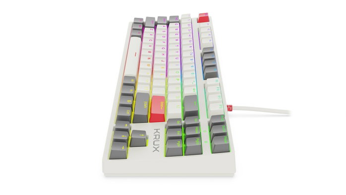 KRUX ATAX PRO RGB Creator Retro Gateron Yellow PRO Teclado Mecánico TKL Layout Polaco