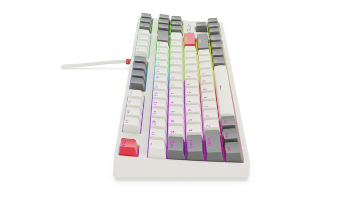 KRUX ATAX PRO RGB Creator Retro Gateron Yellow PRO Teclado Mecánico TKL Layout Polaco