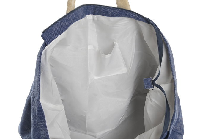 DKD Home Decor Bolso Atlantico Azul Beige 24 x 50 x 60 cm (4 Unidades)
