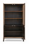 DKD Home Decor Vitrina Alpino Teca santkalp 100 x 185 x 40 cm Marron Negro