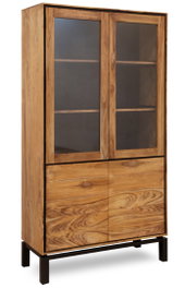 DKD Home Decor Vitrina Alpino Teca santkalp 100 x 185 x 40 cm Marron Negro