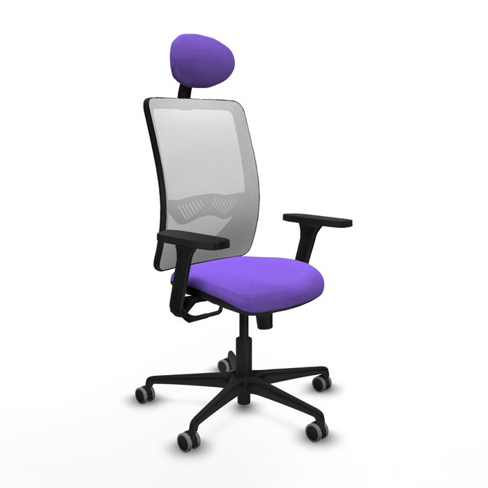 PIQUERAS Y CRESPO Silla de oficina Zulema con Mecanismo Sincro, Lila y Blanco PIQUERAS Y CRESPO Silla de oficina Zulema con Mecanismo Sincro, Lila y Blanco