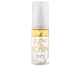 Essence Glow Like Honey Sérum Spray Facial Bifásico, Agua y Aceite, Bruma Vegana, Aroma a Miel, 50 ml