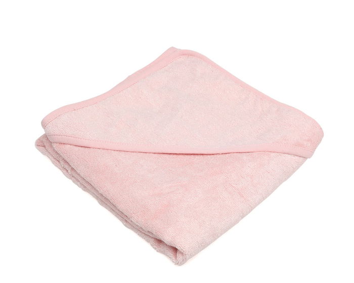 KioKids Toalla de Baño para Bebé de Bambú con Capucha Rosa 76x76 cm +0 Meses OEKO-TEX