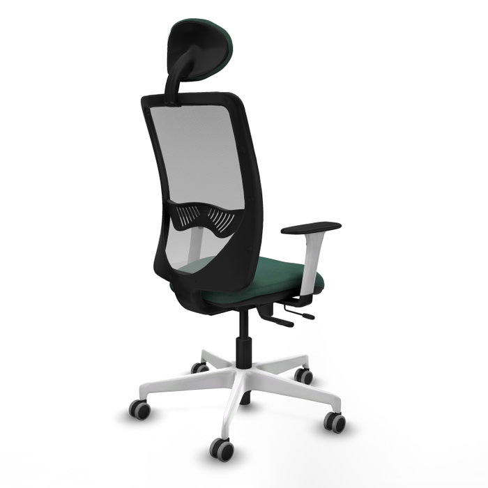 PIQUERAS Y CRESPO Silla de oficina Zulema Verde botella y Gris