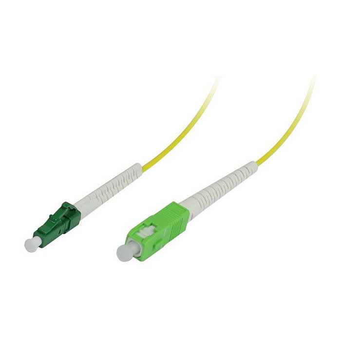 Synergy21 Cable de parcheo de fibra óptica LC(APC)-SC(APC) 1,5m OS2 G657.A2 9/125u 2mm con protección flexible Synergy21 Cable de parcheo de fibra óptica LC(APC)-SC(APC) 1,5m OS2 G657.A2 9/125u 2mm con protección flexible