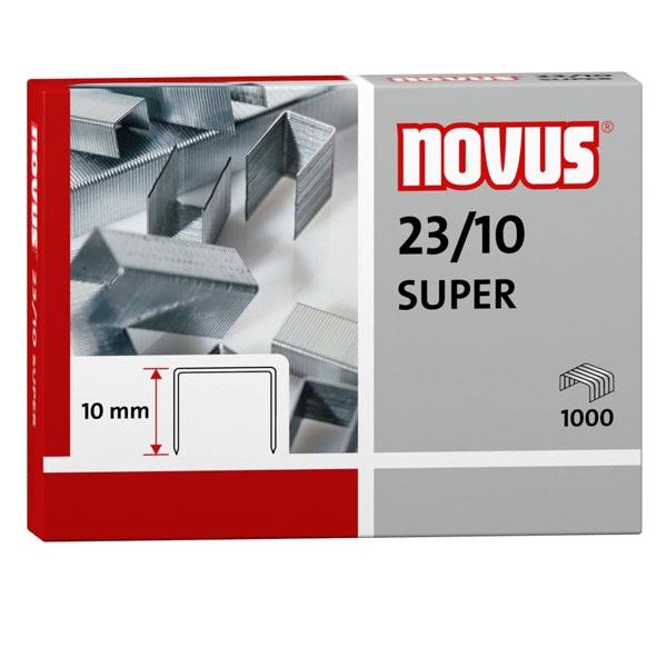 Novus Grapas 23/10 Galvanizadas para Grapadoras de Gruesos, Caja de 1000 unidades