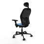 PIQUERAS Y CRESPO Silla de oficina Jorquera con Mecanismo Sincro/Traslack Azul cielo y Negro