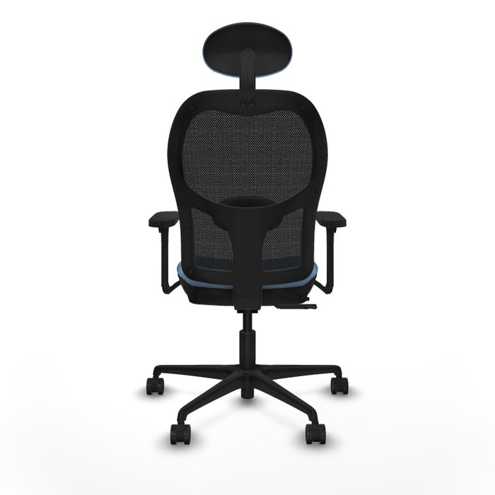 PIQUERAS Y CRESPO Silla de oficina Jorquera con Mecanismo Sincro/Traslack Azul cielo y Negro