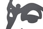DKD Home Decor Decoración de Pared Metal Buda Negro 60x60 cm