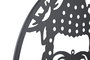 DKD Home Decor Decoración de Pared Metal Buda Negro 60x60 cm