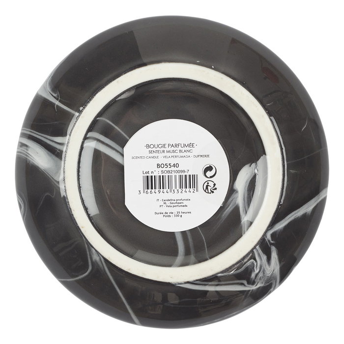 Home Deco Factory Vela Perfumada Lounge Mármol Cera de Parafina Tres Mechas 330g 10.5cm Home Deco Factory Vela Perfumada Lounge Mármol Cera de Parafina Tres Mechas 330g 10.5cm