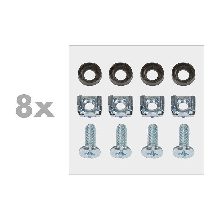 LogiLink Soporte de pared 19 pulg 8 HE, negro LogiLink Soporte de pared 19 pulg 8 HE, negro