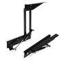 HERRAJES ALK MINT Herraje Elevable para Mesa de Libro con Pistón y Cajón Interior, Acabado Negro