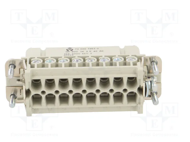 WIELAND Conector HDC hembra 16 pines 16A