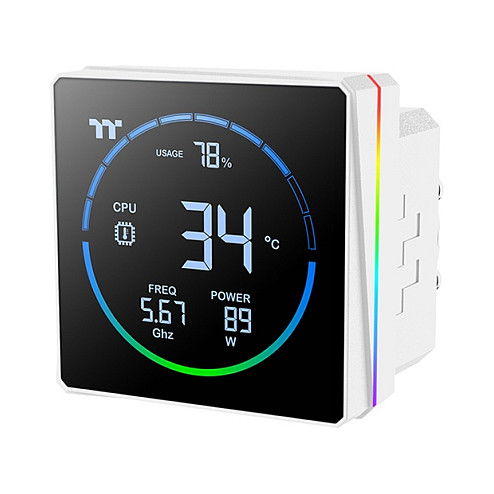 Thermaltake TH360-S V3 ARGB Sync AIO Snow Edition - Sistema de Refrigeración Líquida Todo en Uno, Radiador 360 mm, 3 Ventiladores ARGB de 12 cm, CPU, Negro/Blanco